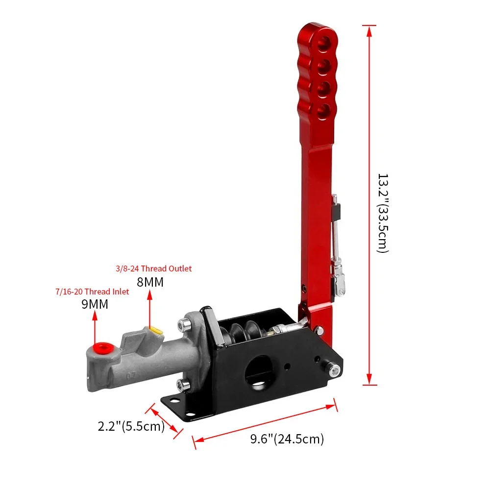 Freno de mano hidráulico universal vertical para Jeep Wrangler YJ/TJ - imagen 2