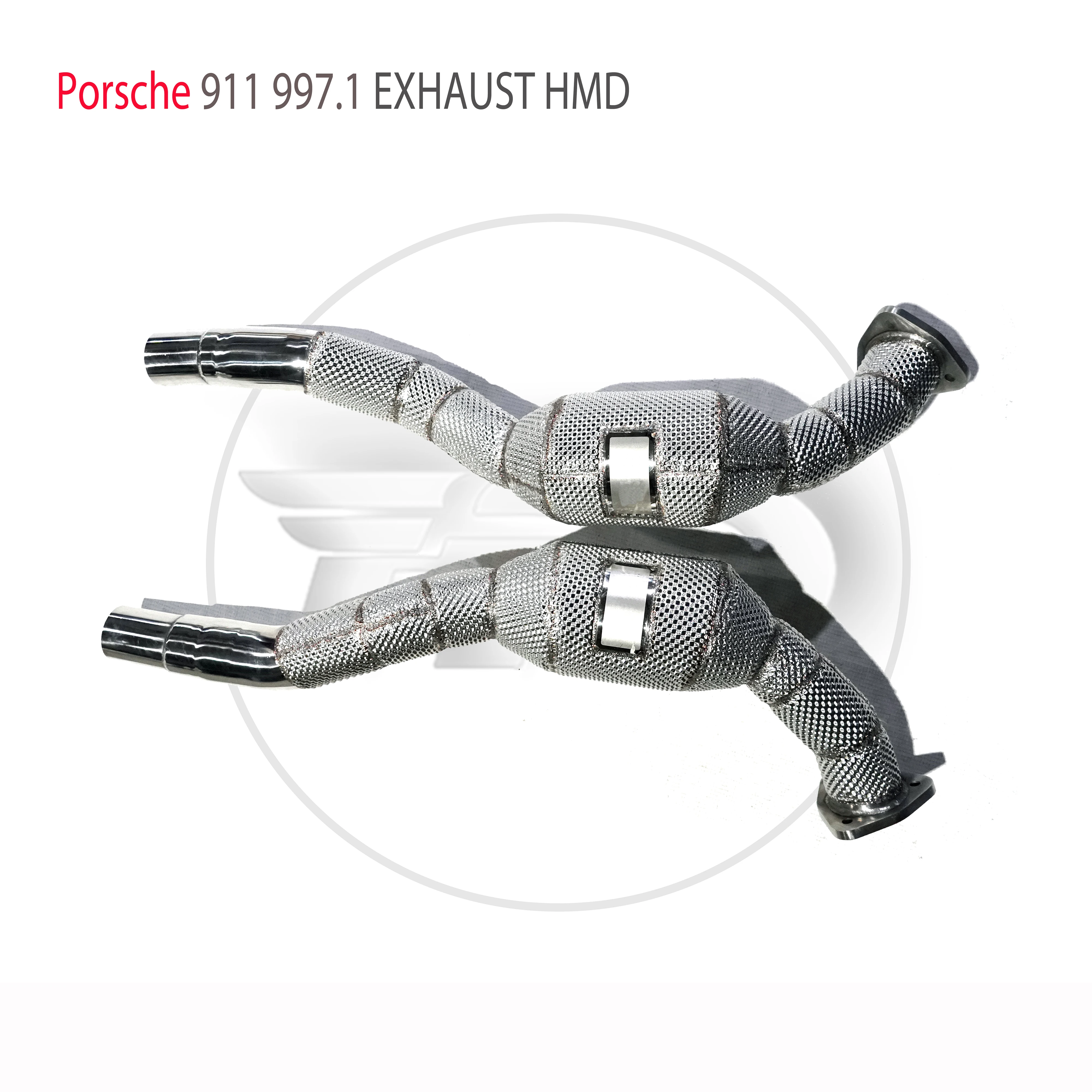 Tubo de escape HMD Porsche 911 997.1 con catalizador – Cat-back