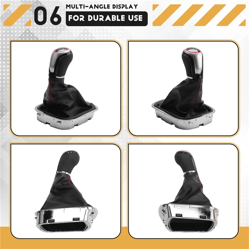 Pomo de cambio de 6 velocidades con fuelle para VW Polo 6R/6C - imagen 5
