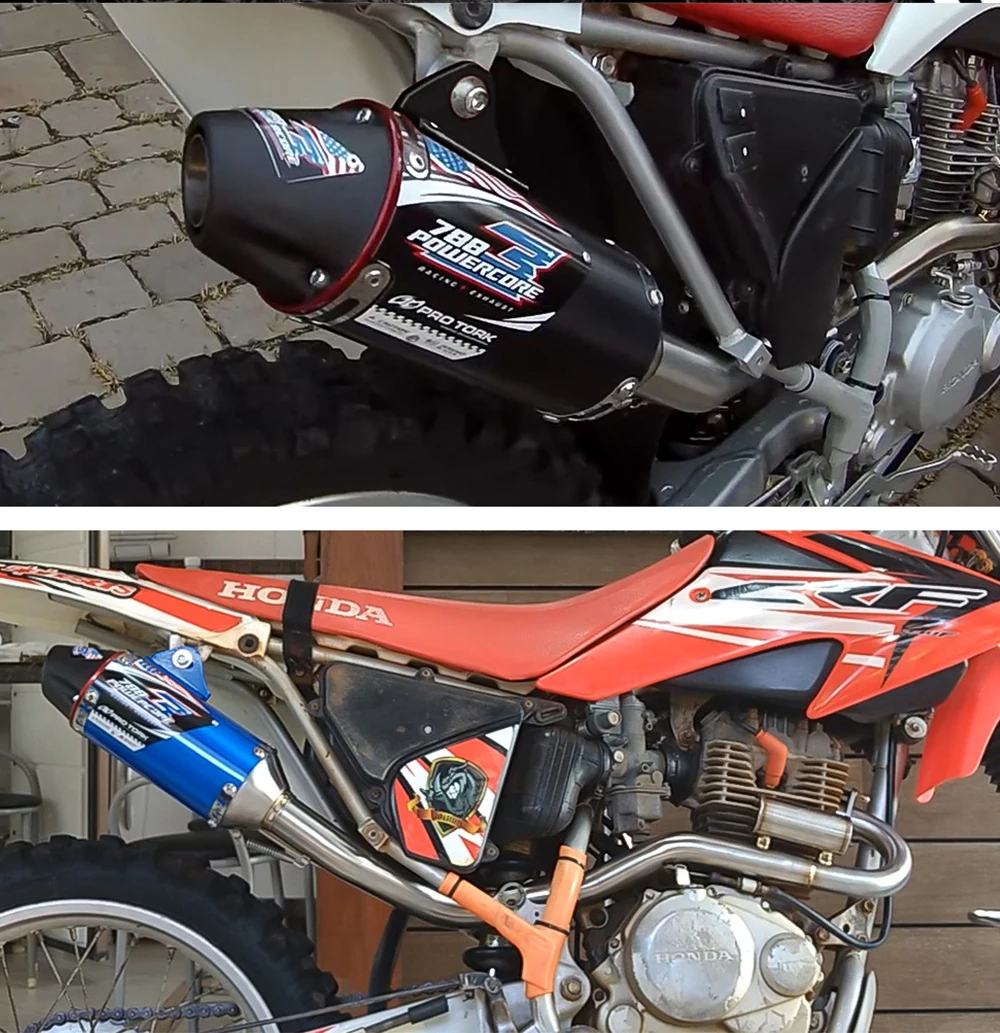 Escape silenciador racing Honda CRF230 45mm acero inox - imagen 5