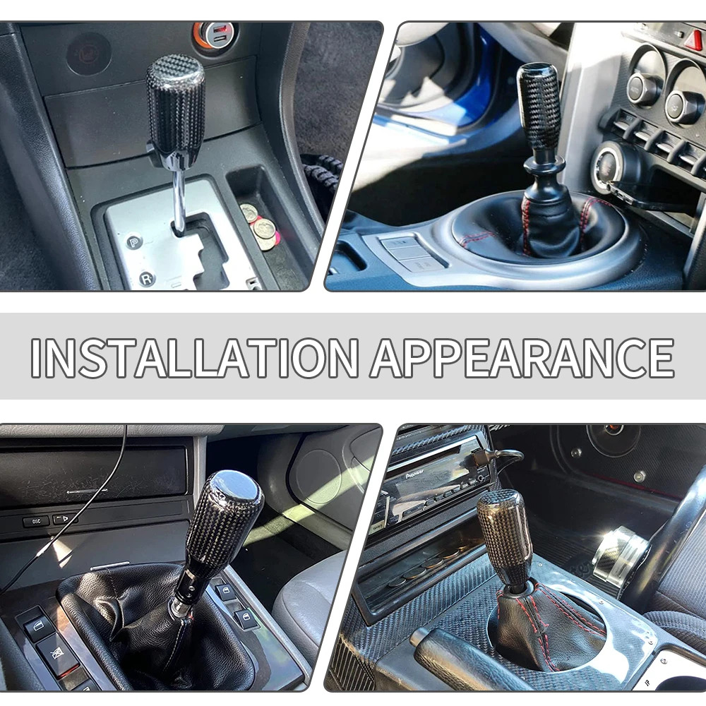 Perilla de cambio fibra carbono con adaptador transmisión manual - imagen 5
