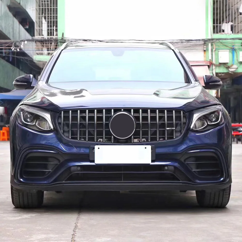Mercedes-Benz Rejilla delantera diamantada GT para GLC X253 2015-2018 - imagen 2