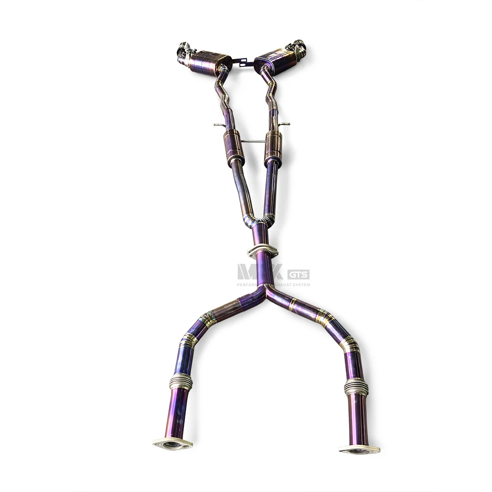 Sistema catback con silenciador y válvula electrónica para Infiniti Q50