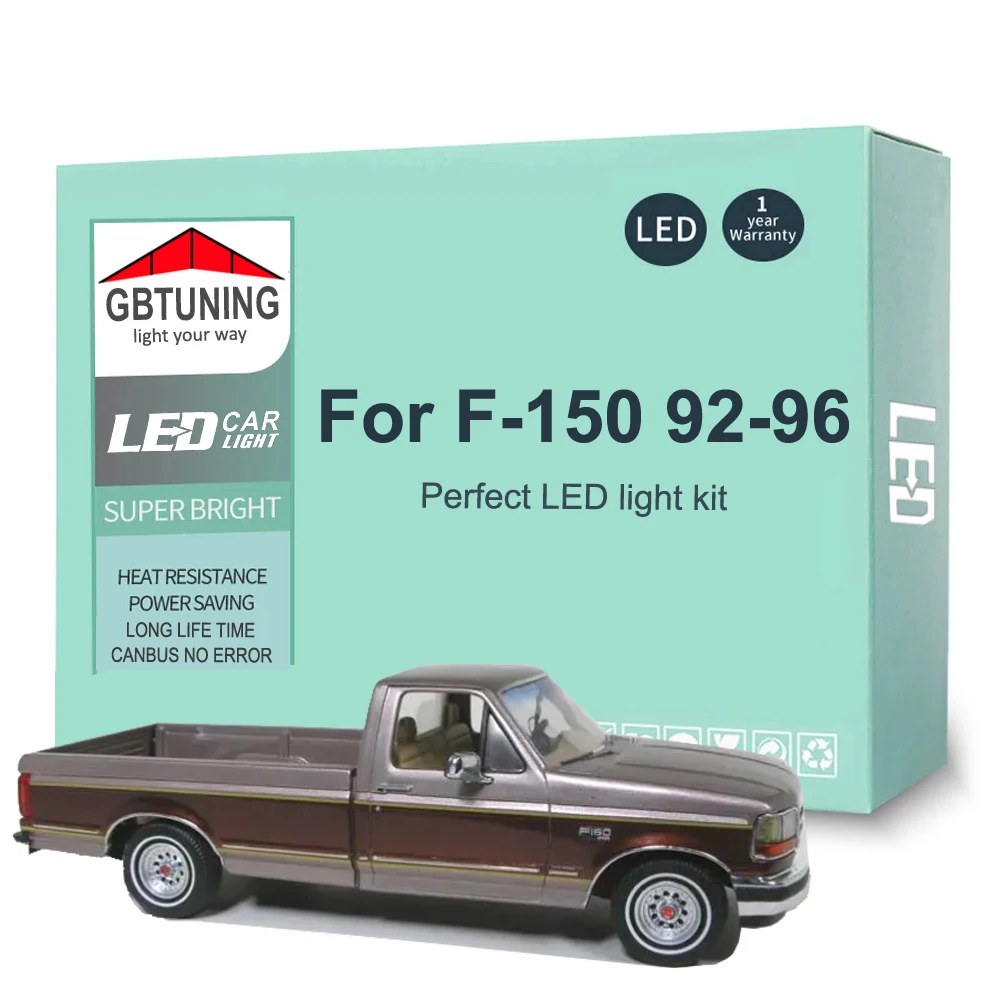 Bombillas LED Canbus para interior y matrícula Ford F-150 92-96