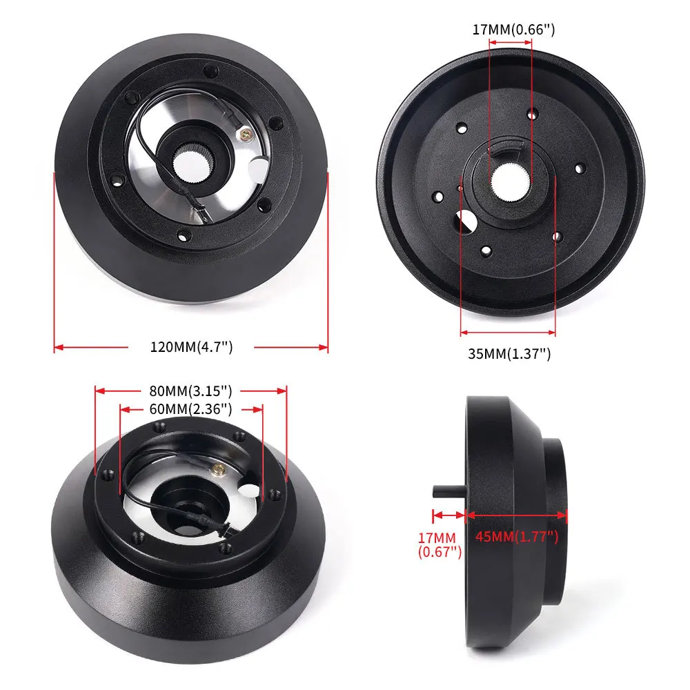 Adaptador de cubo corto para volante BMW E30 318 325 528 M3 84-90 - imagen 2