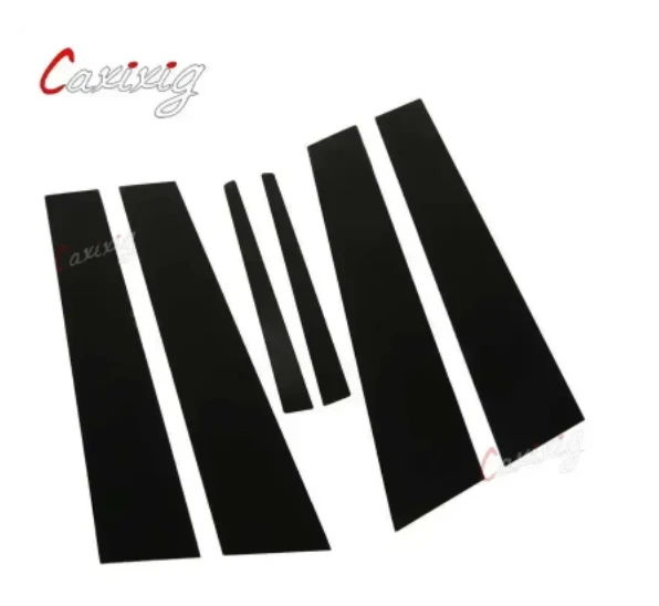 6 uds puerta ventana Pilar post embellecedor negro brillante piilar moldura pegatina cubierta reemplazo de coche para cadillac ats sedan 2014-2019 - imagen 3