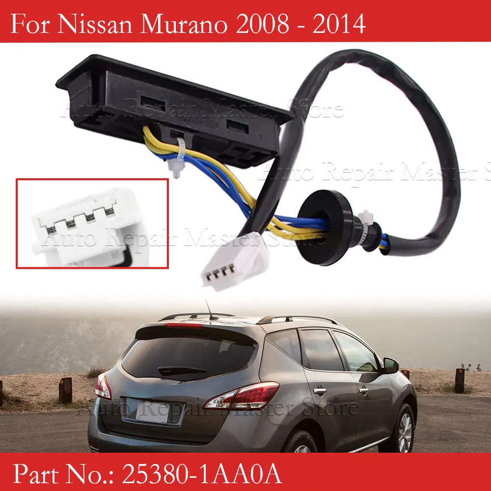 Interruptor de liberación de puerta de elevación, escotilla trasera para Nissan Murano 2008-2014, NISSAN QUEST 2015-2017, 253801AA0A, 25380-1AA0A