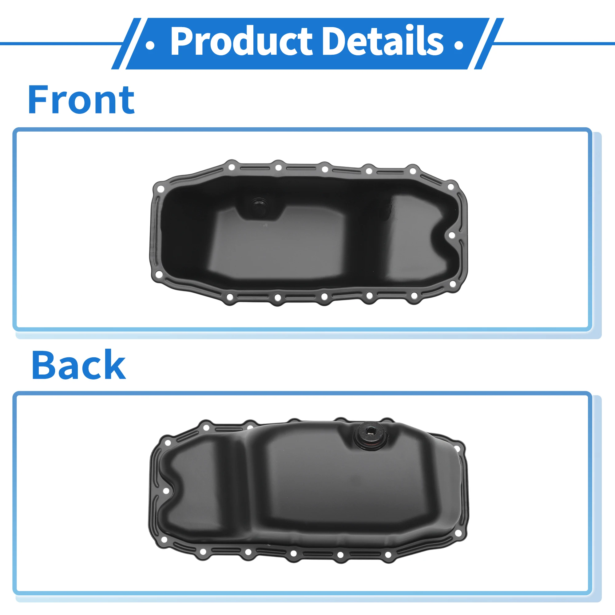 UXCELL 46743794 Cárter de aceite para Fiat 500L 1.3 D Multijet - imagen 3