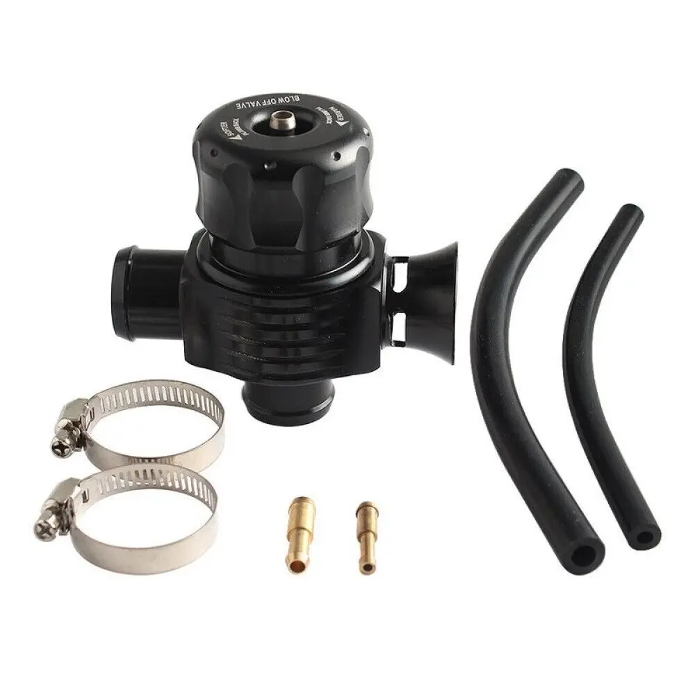 Válvula de descarga Turbo desviador Bov, divisor de doble puerto de 25mm para Audi VW MK4 Golf Polo GTI 1,8 T Saab Turbo negro - imagen 2