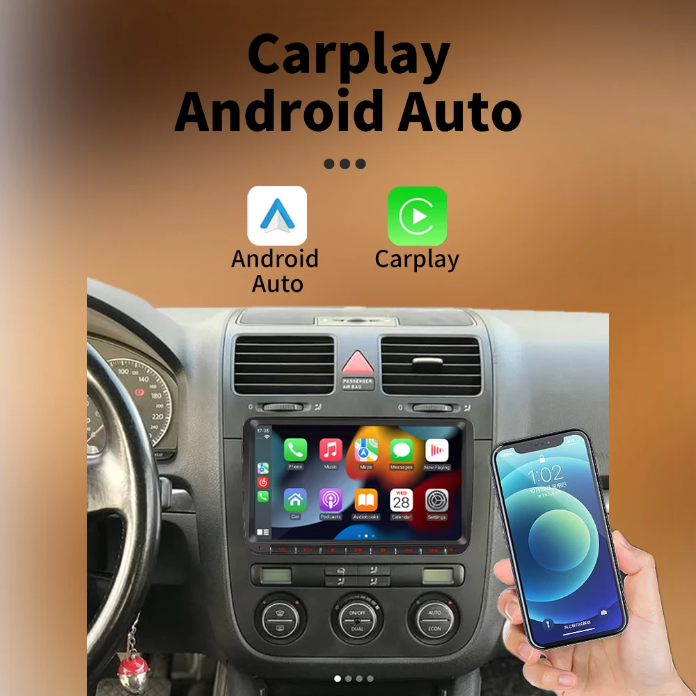 Radio GPS Android Auto con pantalla 9'' para VW Beetle 2011-2019 - imagen 4