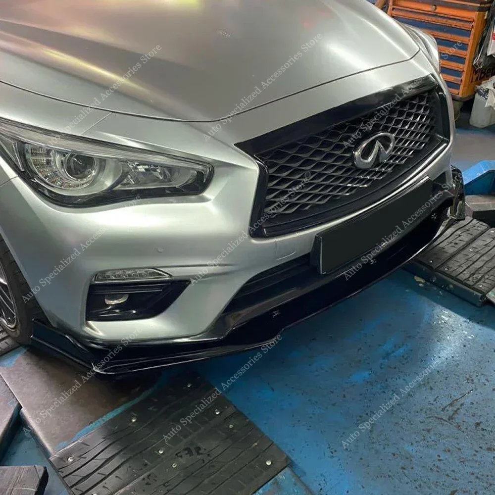 Parachoques delantero labio Infiniti Q50 2017-2019 rojo sport - imagen 2