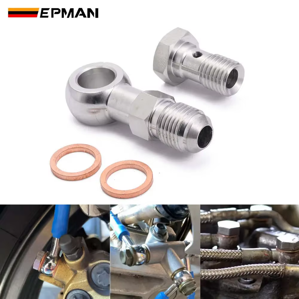 Tornillo banjo EPMAN de acero inoxidable para freno AN4/AN6 - imagen 5