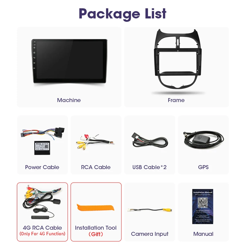 Radio multimedia Android 15 con CarPlay y GPS – Peugeot 206 CC/SW - imagen 2