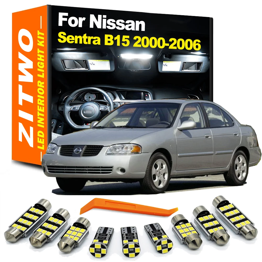 ZITWO Bombillas LED Canbus para interior y maletero Nissan Sentra B15