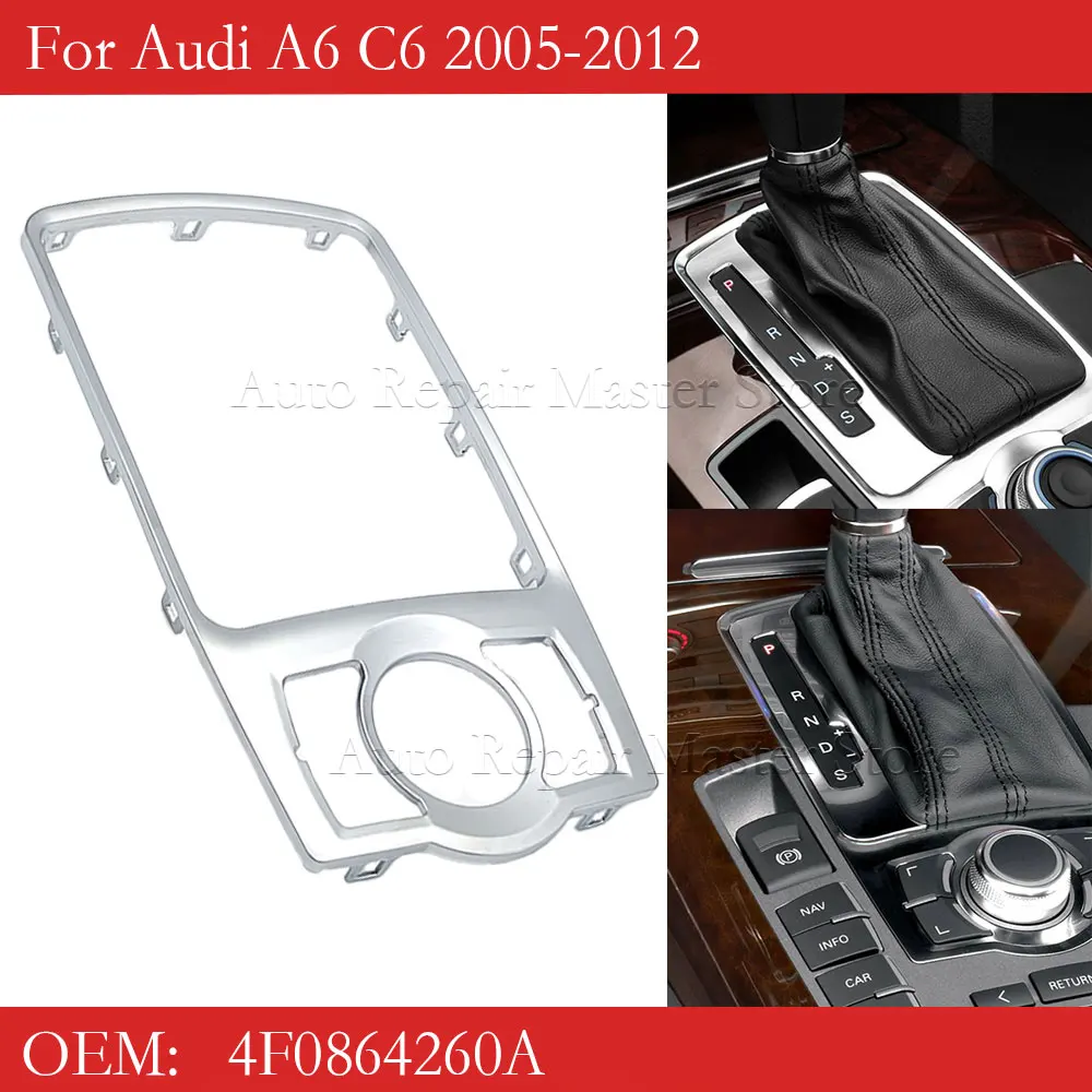 Perilla cambio MMI cromada para Audi A6 C6 Avant Allroad Quattro