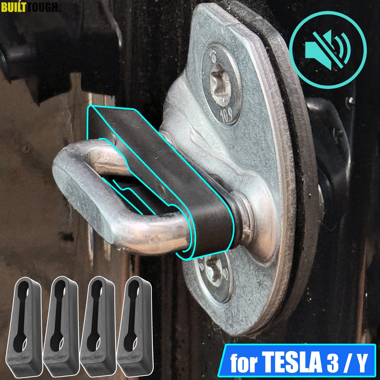 Kit antirruido ruidos puerta ventana Tesla Model 3 Y 2019-2024