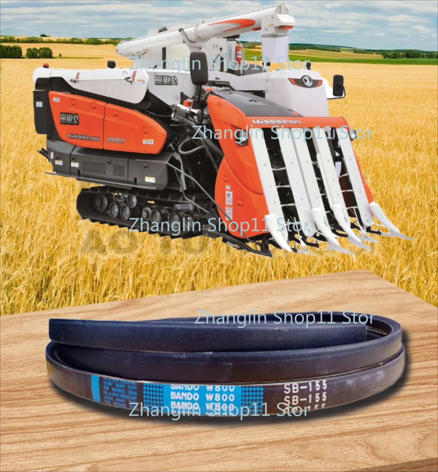 Correa para cosechadora Kubota 788 y 888