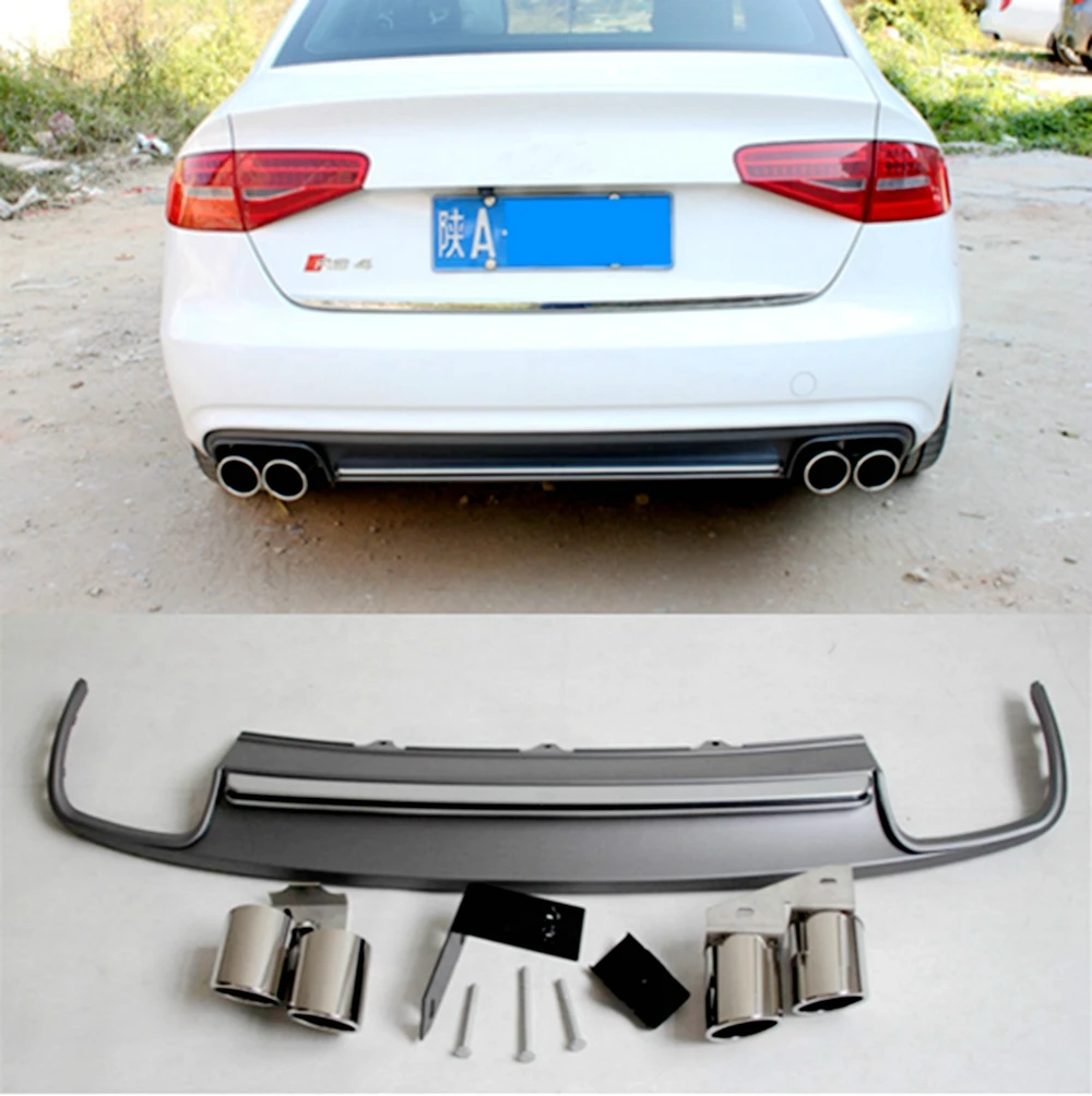 Difusor labio parachoques trasero Audi A4 B8/B8.5 estilo S-Line