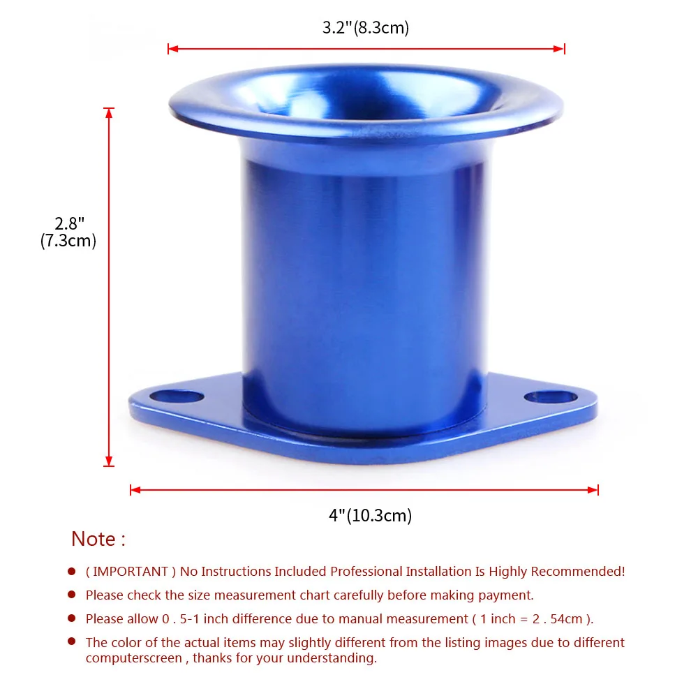 Velocity stacks de aluminio para Toyota 4A-GE 20V (set de 4) - imagen 3