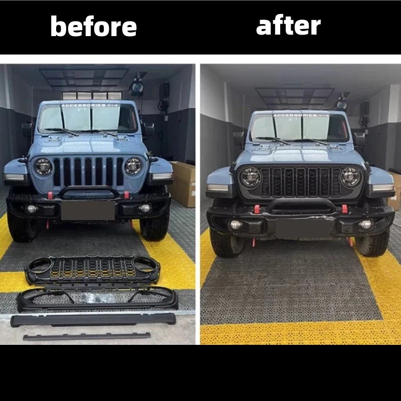 Parrilla delantera Jeep Wrangler JL/JT 2007-2024 estilo 2024 - imagen 3