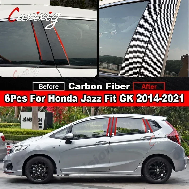 Embellecedores fibra de carbono para Honda Jazz Fit GK