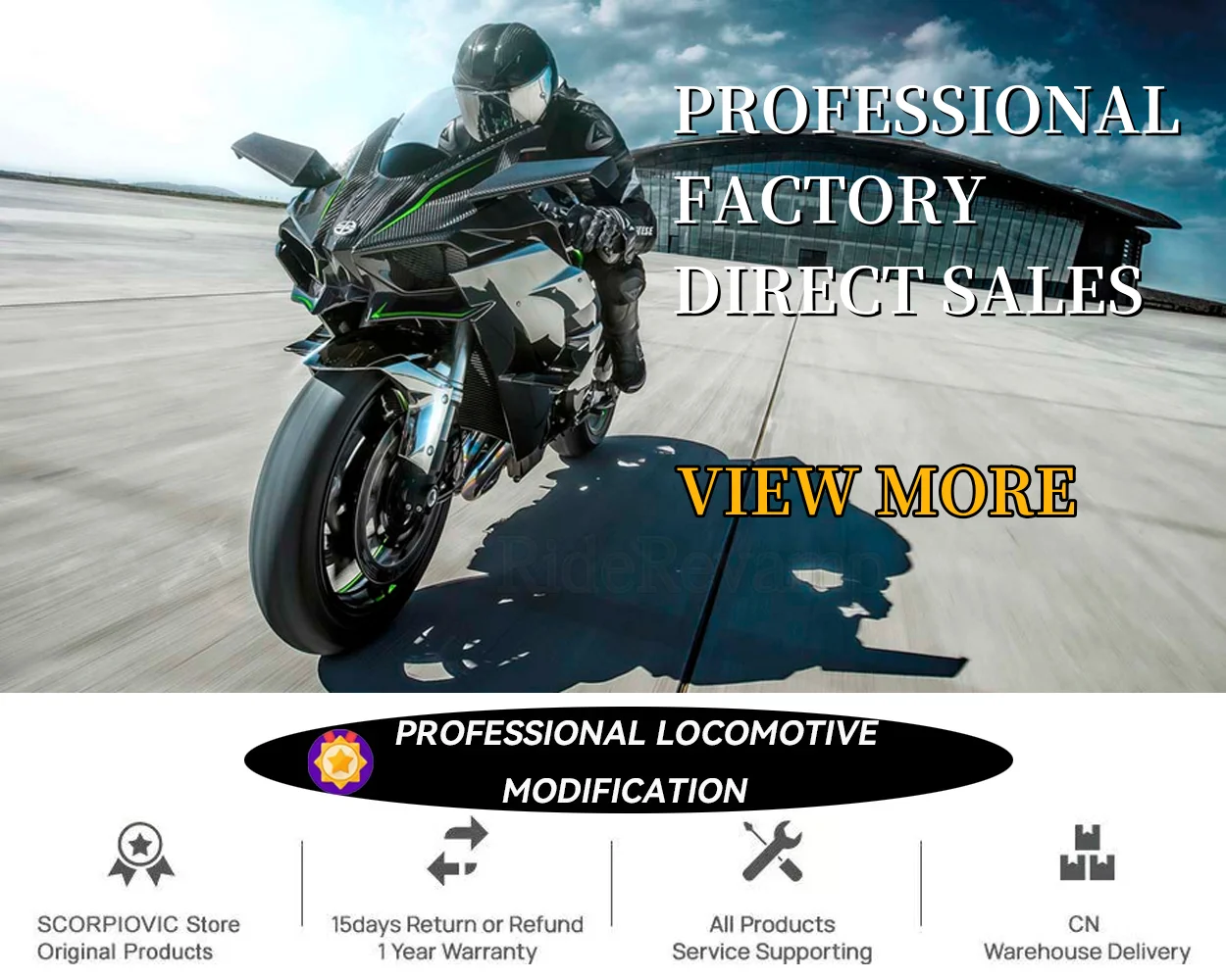 Tubo de escape Benelli TRK 502 - vista frontal