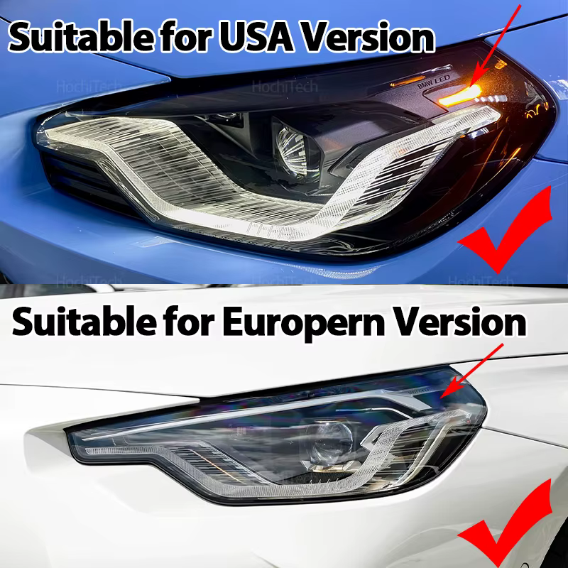 Placas LED DRL amarillas para faros BMW