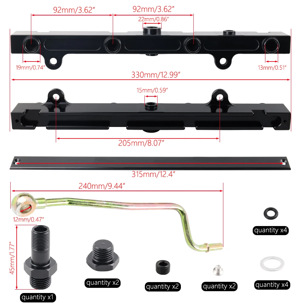 Kit de línea de combustible AN6 para swap K20/K24 Honda Civic/Integra - imagen 4