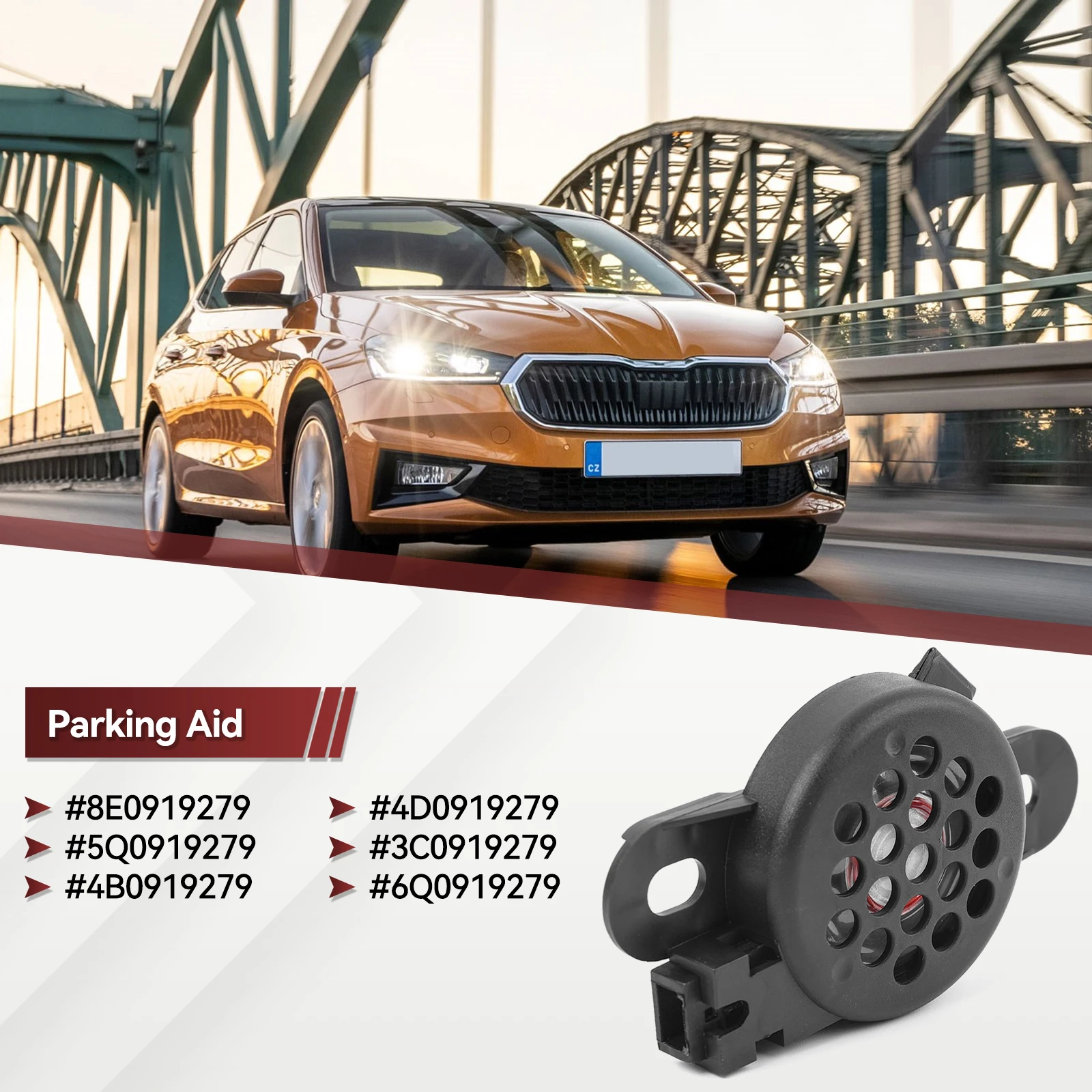 Zumbador PDC 8E0 919 279 para Audi y VW Golf, Jetta y Passat - imagen 2