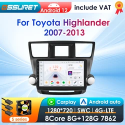 CarPlay inalámbrico y Android Auto para Toyota Highlander 2007-2013