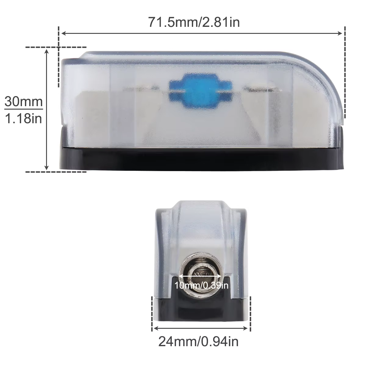 Disyuntor rearmable en línea de 60 A para audio de coche