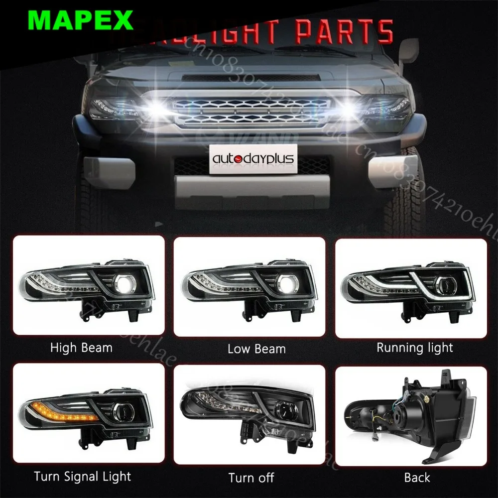 Parrilla delantera central para Toyota FJ Cruiser 2007-2015