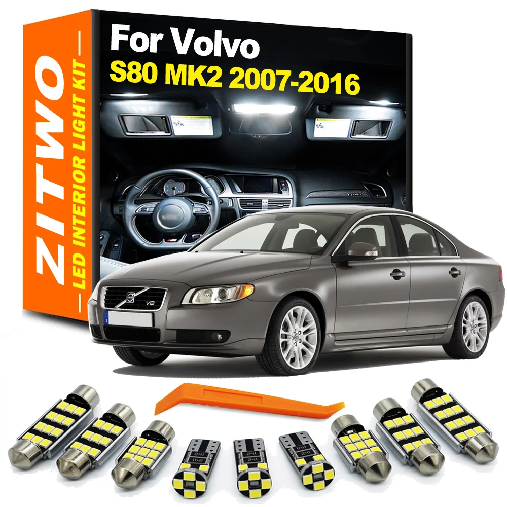 Kit Luz LED Interior ZITWO – Iluminación Cúpula Mapa Volvo S80 MK2 2007-2016