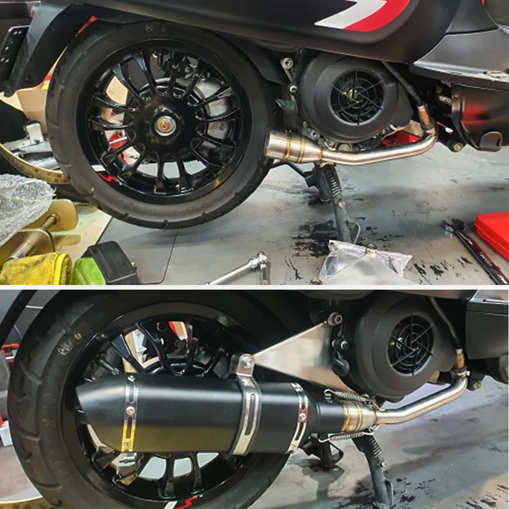 Tubo de escape Vespa Sprint Primavera 125-150 delantero abrazadera Clip - imagen 5