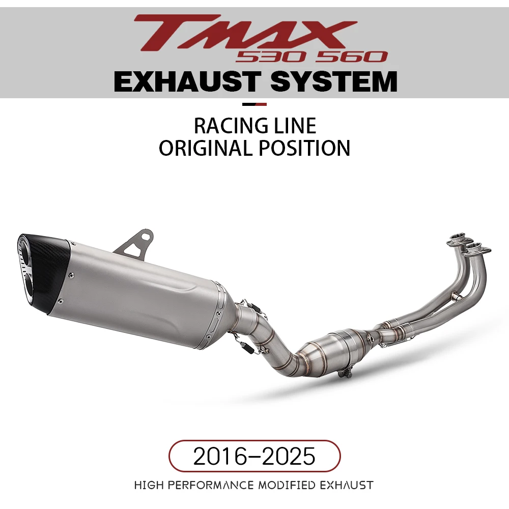 Sistema de escape completo para Yamaha Tmax530 y Tmax560