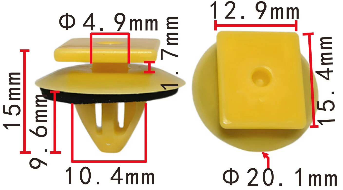 Hyundai Kia 861792V010 panel pilar A frontal exterior con clips - imagen 2