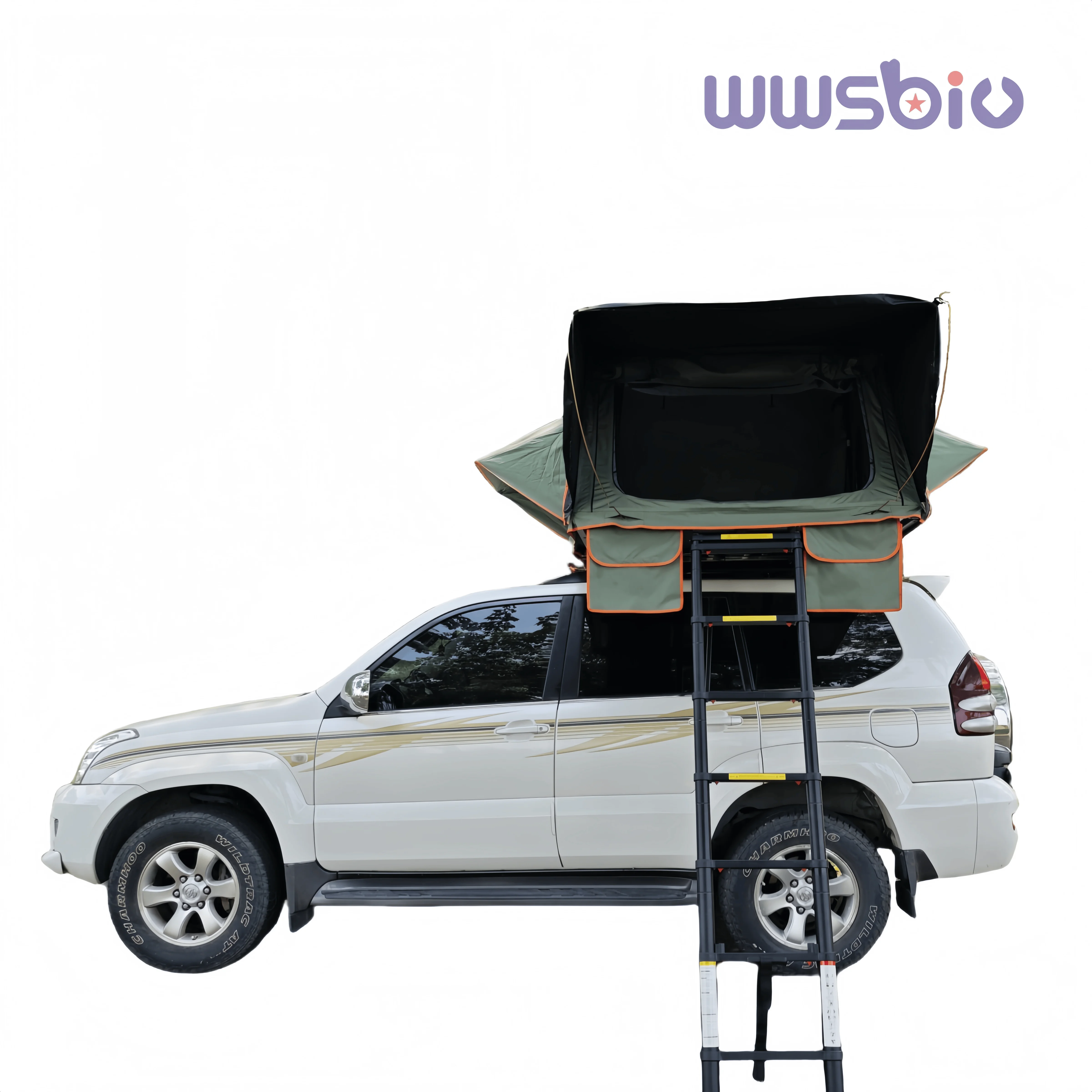 Tienda de techo rígida de ABS, plegable, para coche y camping - imagen 2