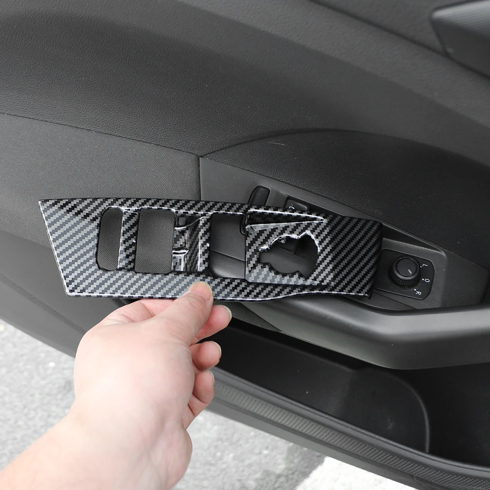 Pegatinas fibra de carbono para VW T-Cross (LHD) – cubre ventanillas - imagen 4