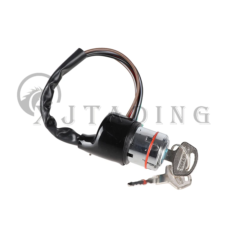 Interruptor llave contacto 6 cables moto custom naked trail - imagen 3