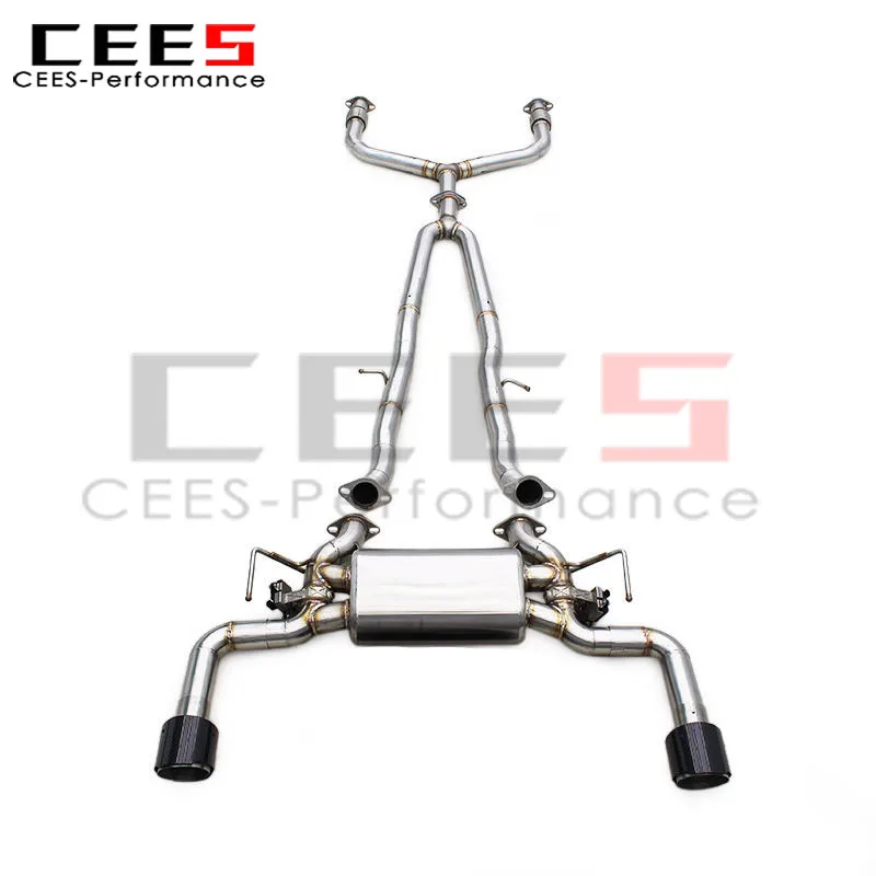 Escape catback CEES inoxidable válvula – Infiniti Q50S 3.7 V6