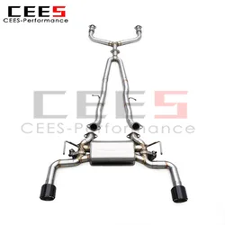 Escape catback CEES inoxidable válvula – Infiniti Q50S 3.7 V6