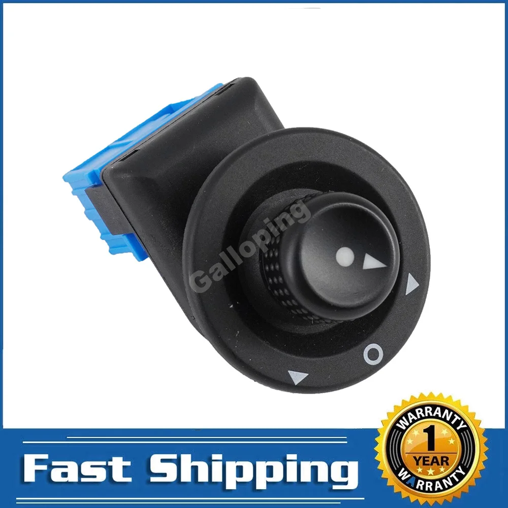 Interruptor ajustador de espejo lateral eléctrico, perilla de Control de espejo retrovisor, botón regulador para Citroen C3 C2 C4 Peugeot 1007 6545KS