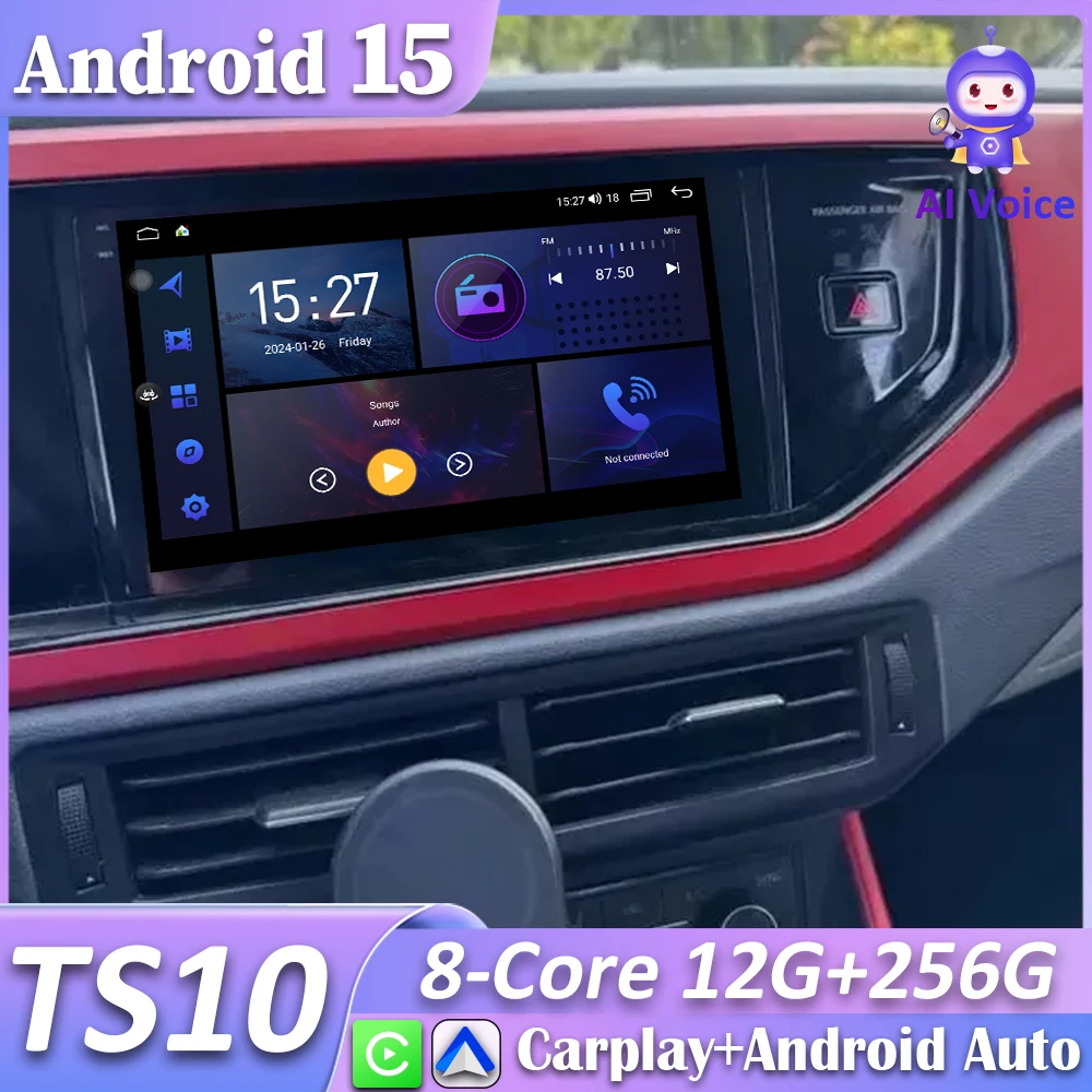 Navegación GPS Android Auto CarPlay para VW Polo VI Jetta MK7 - imagen 5