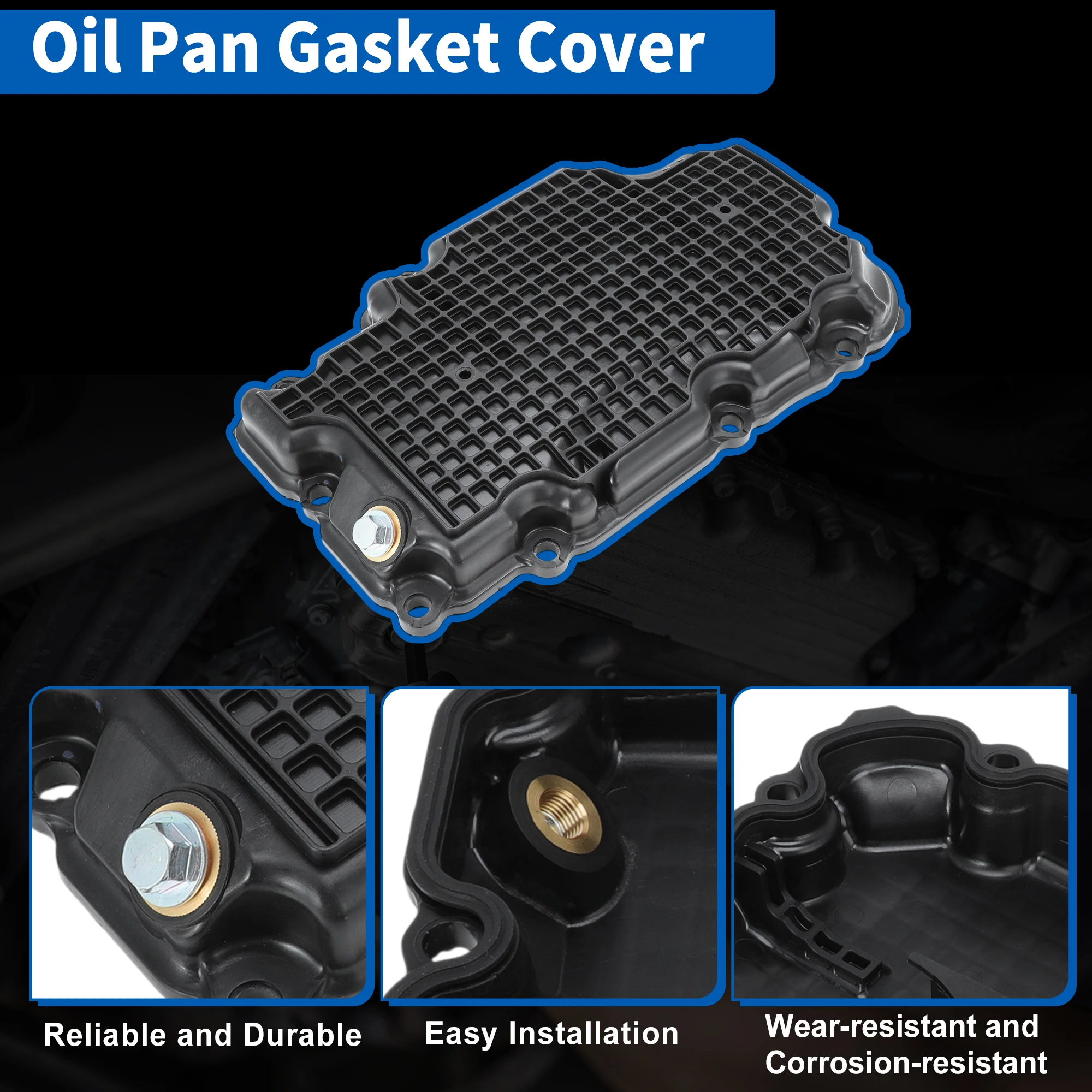 UXCELL 111105CA2A Junta de cárter de aceite de motor Cubierta de cárter de aceite para INFINITI Q50 Q60 2016-2022 - imagen 4