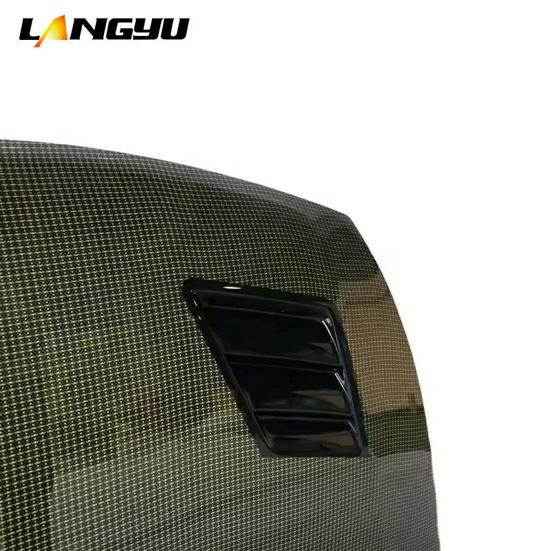 Langyu 07-15 piezas exteriores de coche cubierta de motor capó delantero de fibra de carbono para Honda Civic FD2 actualización tipo-R MG estilo capó de motor - imagen 5