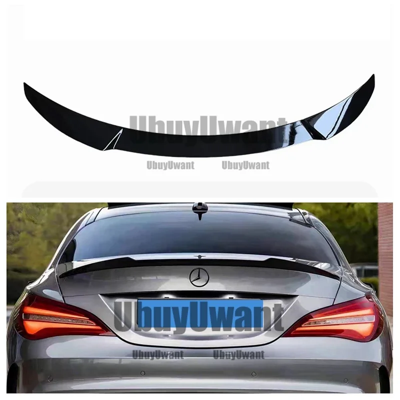 Alerón trasero carbono look - Mercedes CLA W117 2013-2019 negro - imagen 3