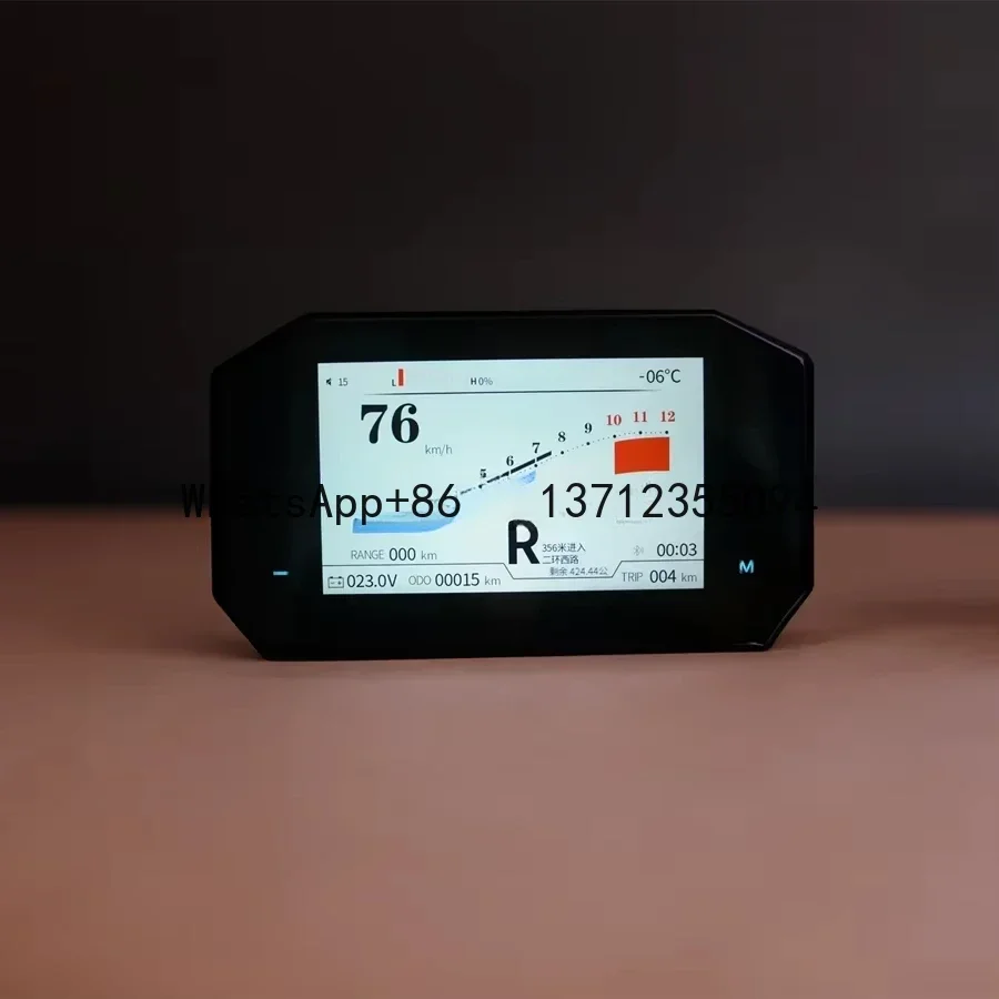 Kit modificación bicicleta eléctrica con velocímetro LCD y pantalla navegación
