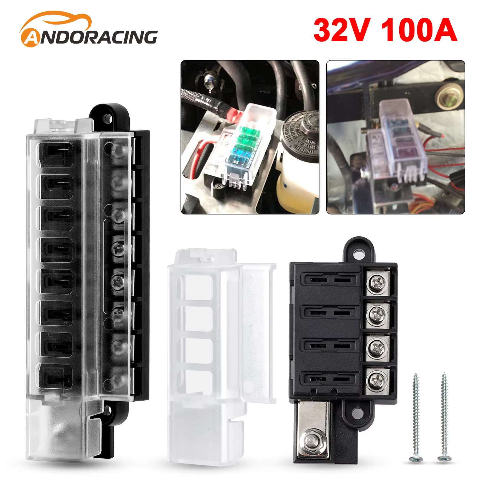 Caja porta fusibles ATO 12V-24V para coche y camión
