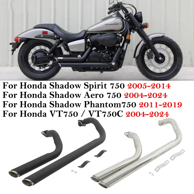 Colector escape Honda Shadow Spirit 750 VT750 2004-2024