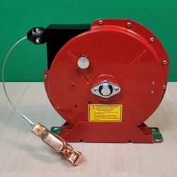 G3050 Carrete de toma a tierra retractil de metal - 15 m, 7x7 mm